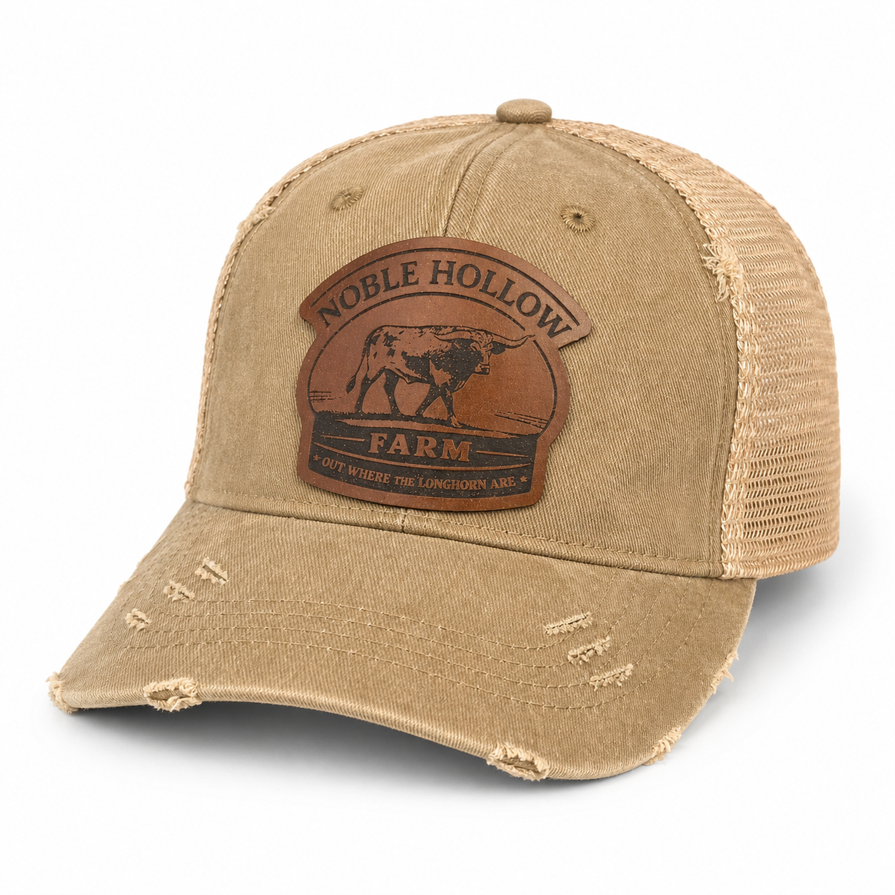 Custom Leather Patch Hat