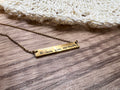 Handwriting Bar Necklace