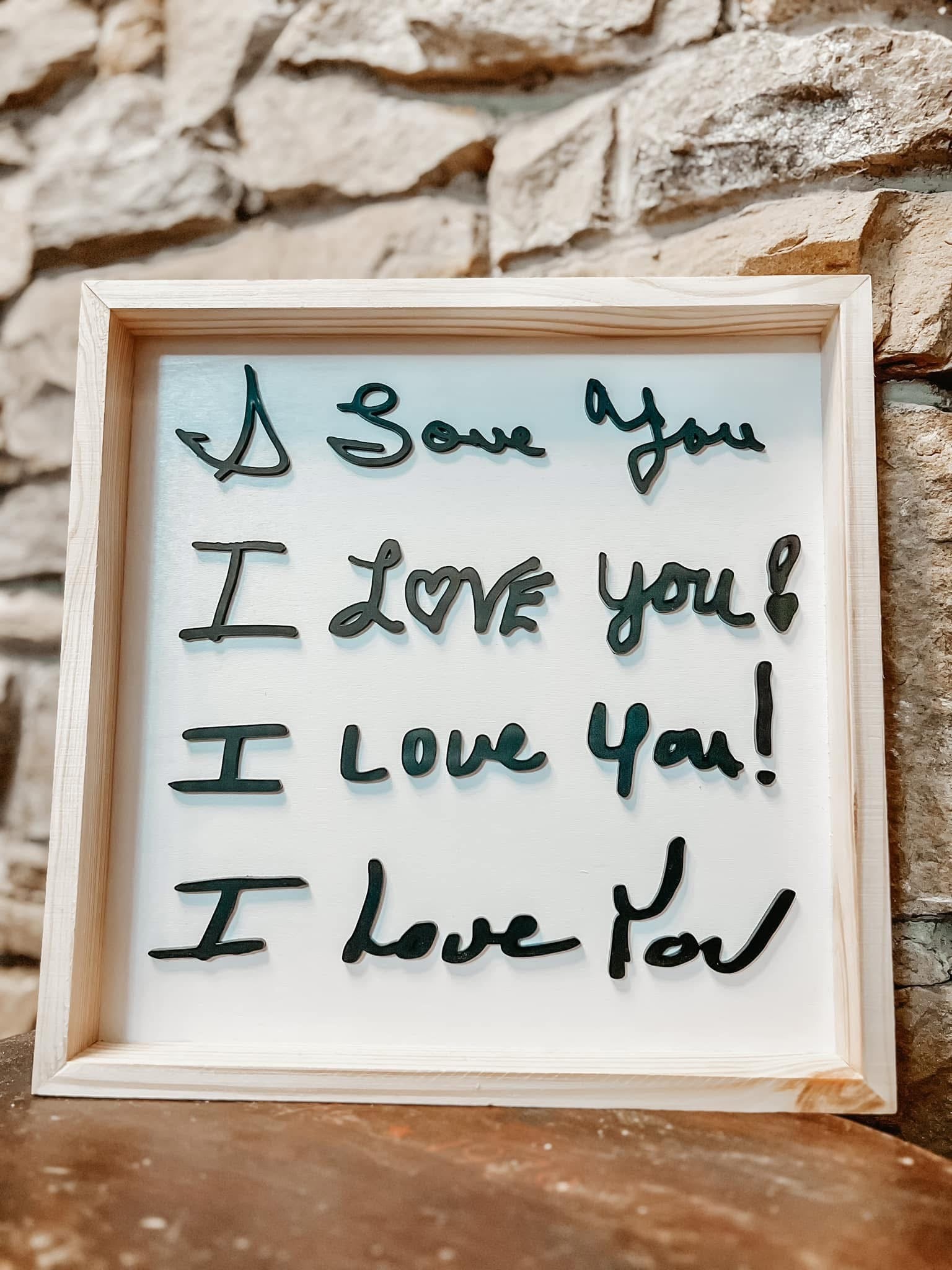 Family Handwriting Sign