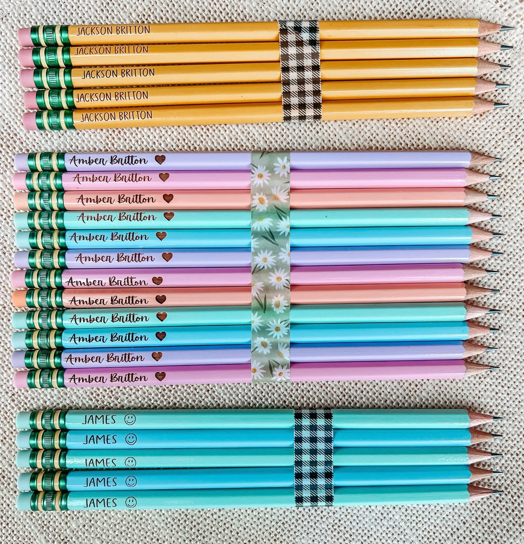 Personalized Engraved Pencils