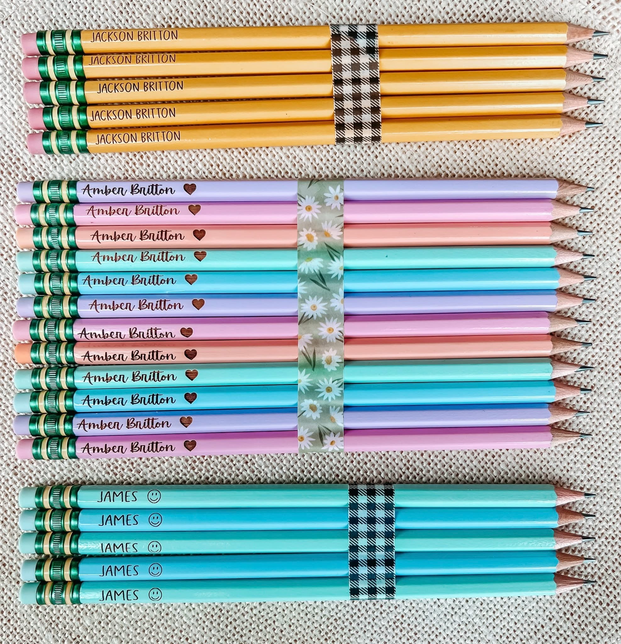 Personalized Engraved Pencils