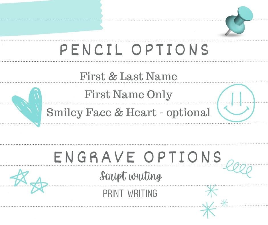 Personalized Engraved Pencils