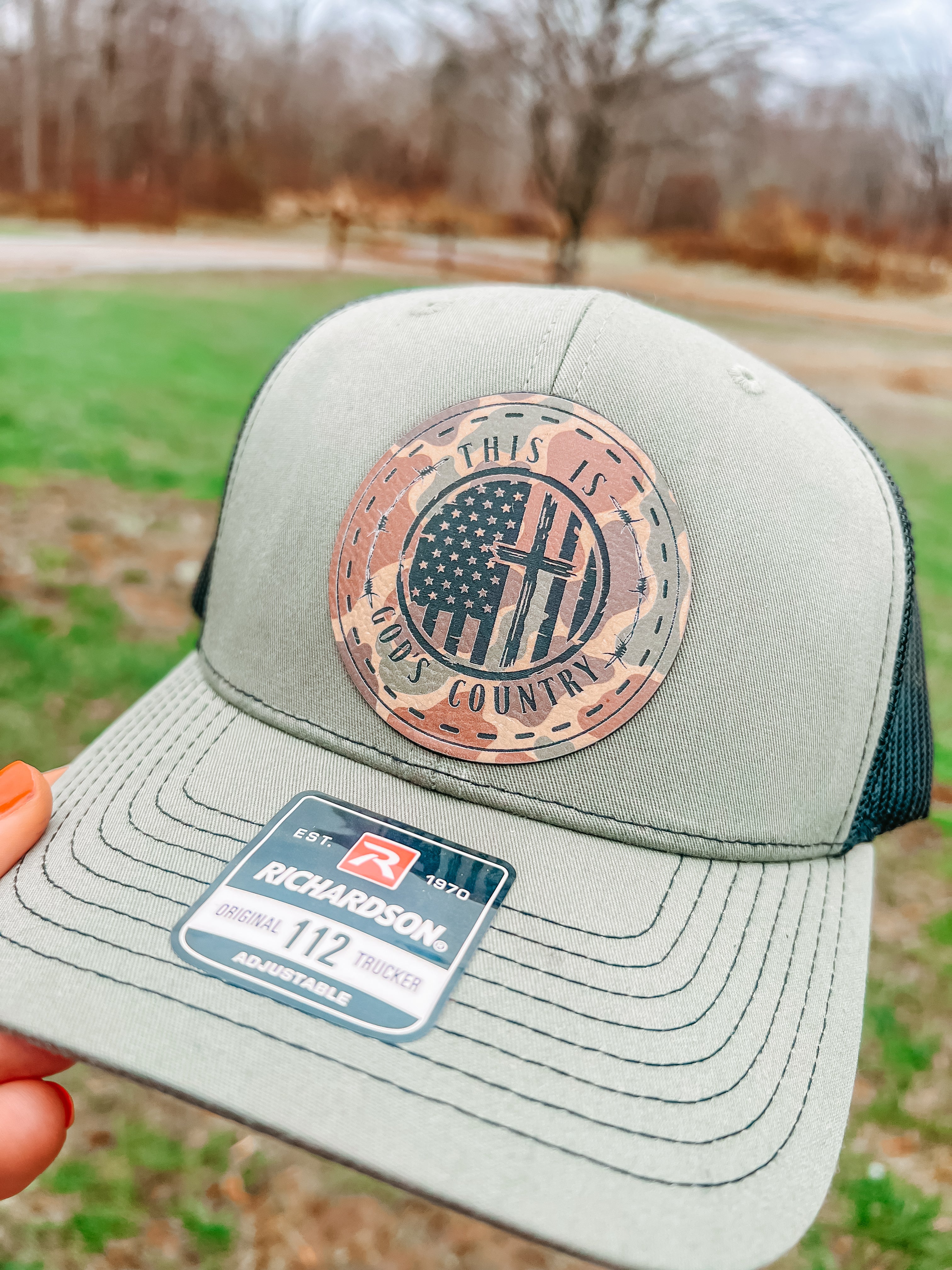 Custom Leather Patch Hat
